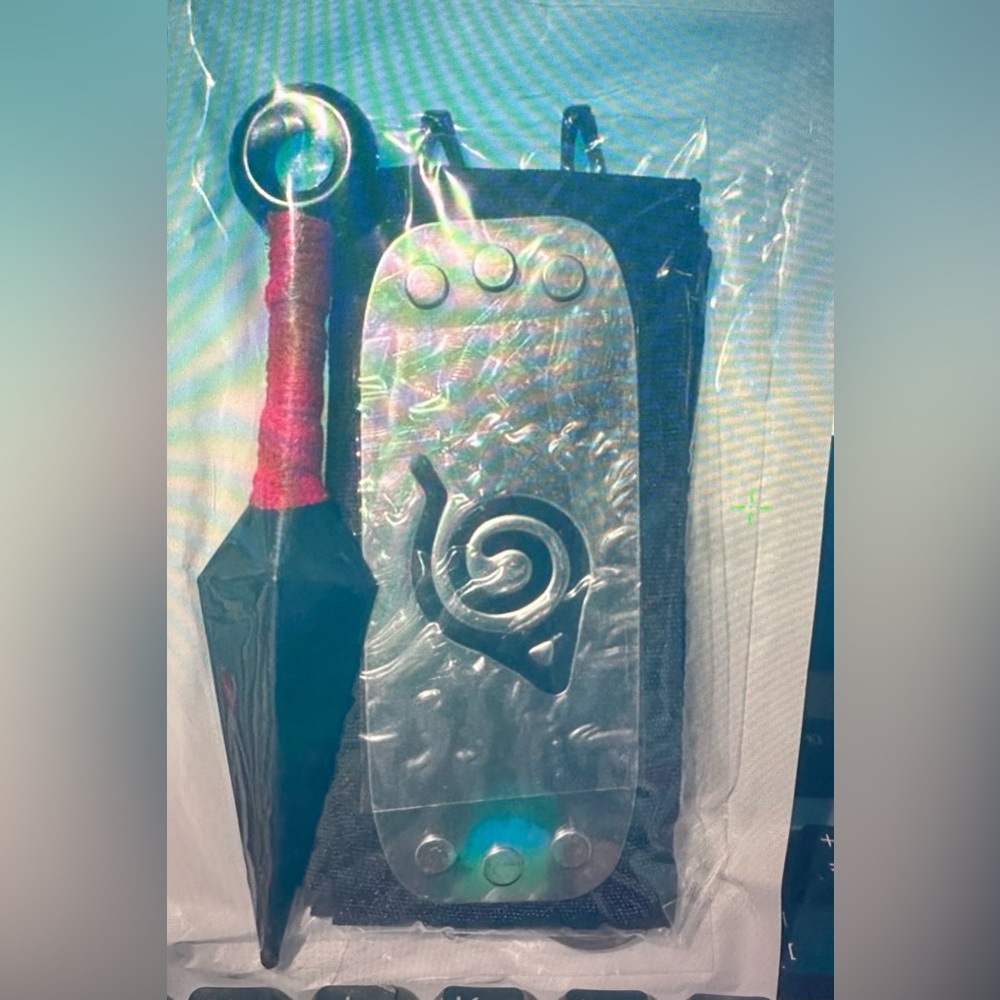 COPY - Naruto cosplay 3 piece knife necklace and headband